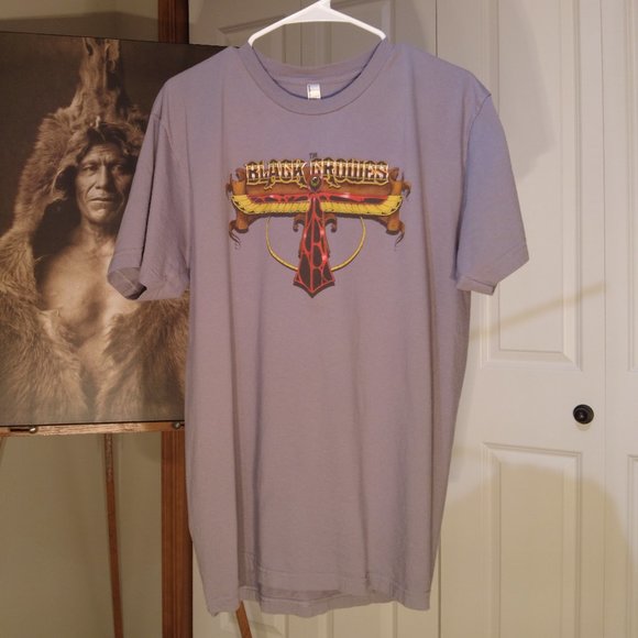 T-shirt Black Crowes Control Vintage Rock - Taille L - Beige - Occasion Très Bon état